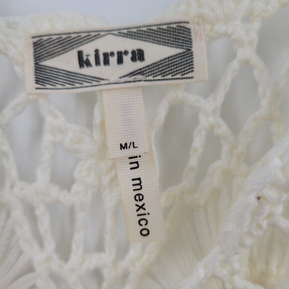 Kirra crochet cover up shirt top size M/L - Picture 3 of 5